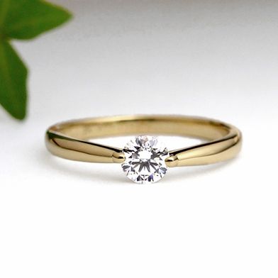 ソリティア・ソリテール（爪なし）の婚約指輪（エンゲージリング