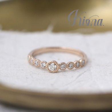 ※オーダージュエリー　ソリティアリング　爪なし　エンゲージリング　1粒ダイヤ ソリティア・ソリテール（爪なし）の婚約指輪（エンゲージリング