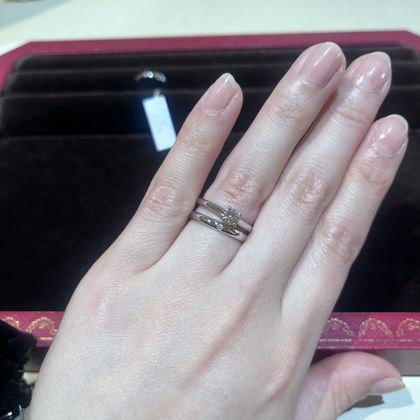 カルティエ　ペア　リング　結婚指輪　ウェディングリング　二つセット カルティエ ペアリング