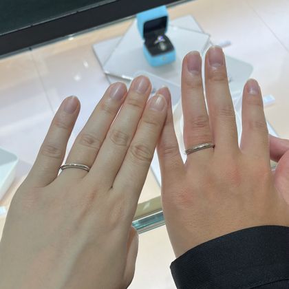 Tiffany & Co. ティファニー 結婚指輪 ティファニー フォーエバー ウェディング バンドリング プラチナ、幅