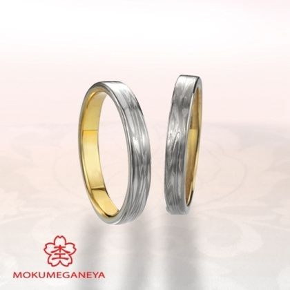 【JKPLANET(JKプラネット)】【杢目金屋】長く愛せるシンプルな細身の「木目金」の結婚指輪。