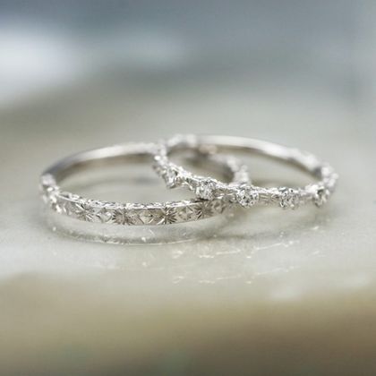 【JKPLANET(JKプラネット)】アベリ マリッジリング  [スターライト]