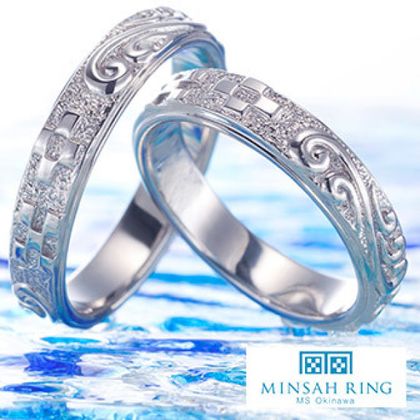 【JKPLANET(JKプラネット)】ミンサーリング マリッジリング  [波の音]