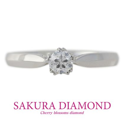 【JKPLANET(JKプラネット)】Pt900　さくらダイヤモンド　セットリング