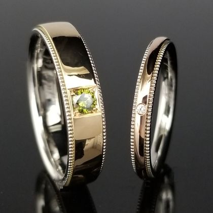 【TANZO.(鍛造指輪)】TANZOオリジナルお二人だけのコンビデザイン