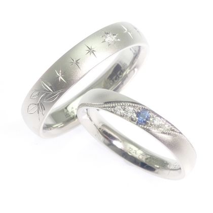 【TANZO.(鍛造指輪)】平甲丸ストレート/マット仕上げ