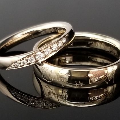 【TANZO.(鍛造指輪)】レーザーにて綺麗に刻印をした美しい仕上がりの鍛造指輪