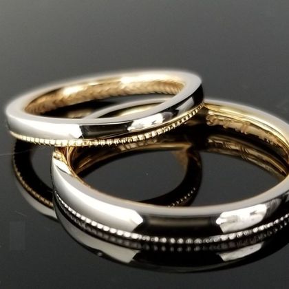 【TANZO.(鍛造指輪)】縁起の良いミル打ちデザインをあしらった結婚指輪