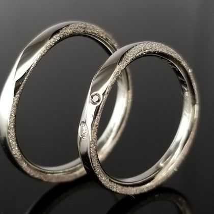 【TANZO.(鍛造指輪)】スターダストが美しい鍛造指輪