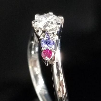 【TANZO.(鍛造指輪)】コントラストが美しいオーダーメイドリング