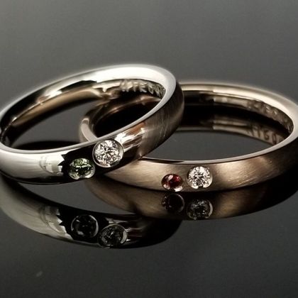 【TANZO.(鍛造指輪)】こだわりのダイヤが輝く、鍛造オリジナルマリッジリング