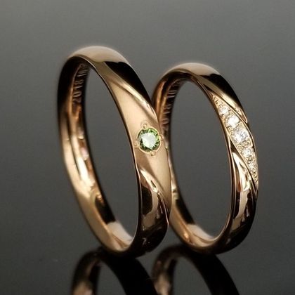 【TANZO.(鍛造指輪)】鍛造製法でお造りした肌なじみの良いゴールドリング