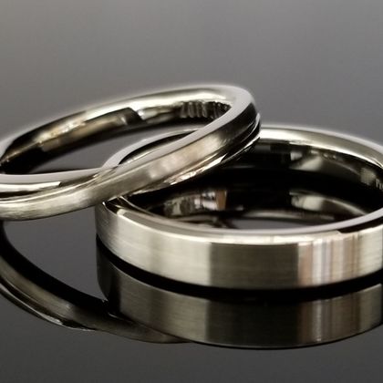 【TANZO.(鍛造指輪)】共地金でお造りしたご結婚指輪