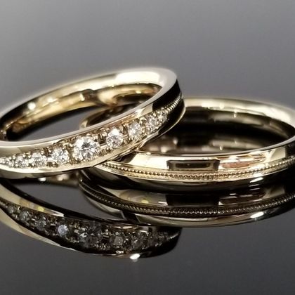 【TANZO.(鍛造指輪)】ダイヤモンドをオーダーメイドした鍛造の結婚指輪