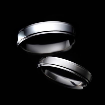 【TANZO.(鍛造指輪)】[TANZO. basic] flat straight side step