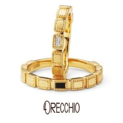 【ORECCHIO(オレッキオ)】＜safari～サファリ＞FM-2211/FM-2212 結婚指輪　マットな質感×ミル打ちでアンティーク風なデザインの指輪