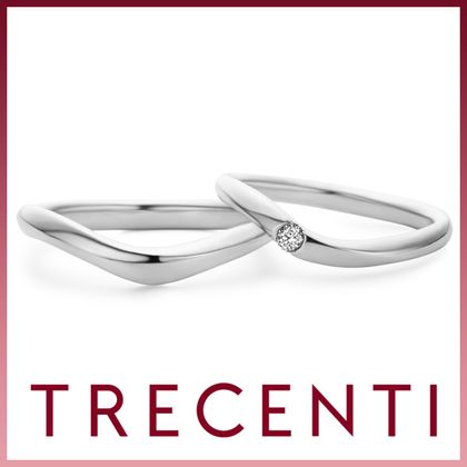 【TRECENTI(トレセンテ)】チェリーブロッサム双子ダイヤモンド（FL-FM TW/  FL-FL0.05/TW）