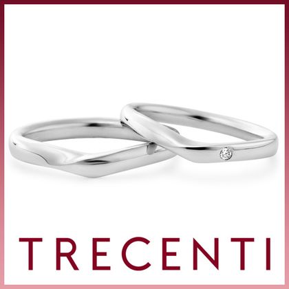 【TRECENTI(トレセンテ)】ウルバーノV（0.01ct)（UB-BM／UB-BL0.01）