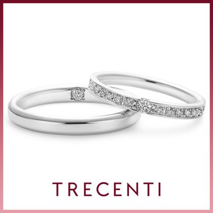 【TRECENTI(トレセンテ)】【一つの原石から生まれたダイヤモンドを分かち合う】フェリーチェ 双子ダイヤモンド(FELI-FM TW/FELI-FL0.05TW)