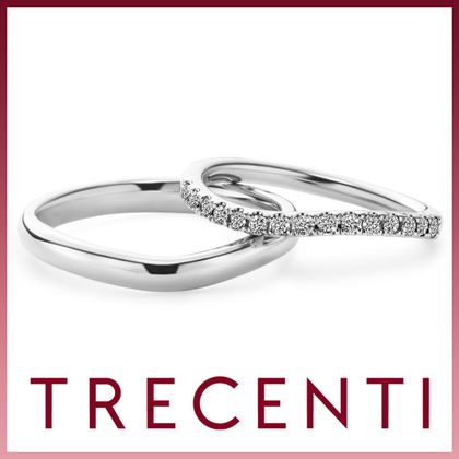 【TRECENTI(トレセンテ)】ハーフエタニティウェーブ01(BEL-CM　ET-SHC15)