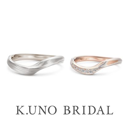 【ケイウノ ブライダル(K.UNO BRIDAL)】【MOKUME（木目金）Arietta Fianco】アリエッタ・フィアンコ