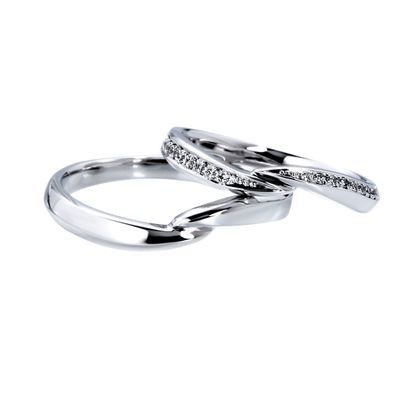 【アネリディギンザ(ANELLI DI GINZA)】LAVENNA PLATINO/キス・オブ・ローズ/結婚指輪【アネリディギンザ/ANELLI DI GINZA】