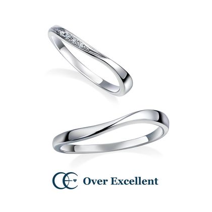 【Over Excellent(オーバーエクセレント)】【Canary Bird カナリーバード -初夏の野ばら-】くるんと軽やかにひるがえった花びらのように、緩やかなウェーブが印象的。