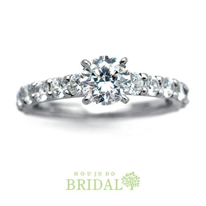 【宝寿堂(ほうじゅどう)】【宝寿堂】ゴージャスなハーフエタニティエンゲージ《HD2219》