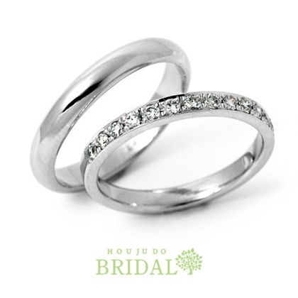 【宝寿堂(ほうじゅどう)】【宝寿堂】丸みシンプル＆ぐるり一周メレの華やかエタニティ《KM30/KD117》