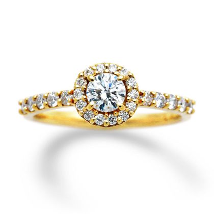 【宝寿堂(ほうじゅどう)】【宝寿堂】ダイヤで取り巻いた豪奢で華やかなエンゲージ《HD2532》