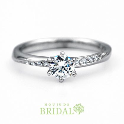 【宝寿堂(ほうじゅどう)】【宝寿堂】細身のアームにメレを繊細に這わせて《HD2064》