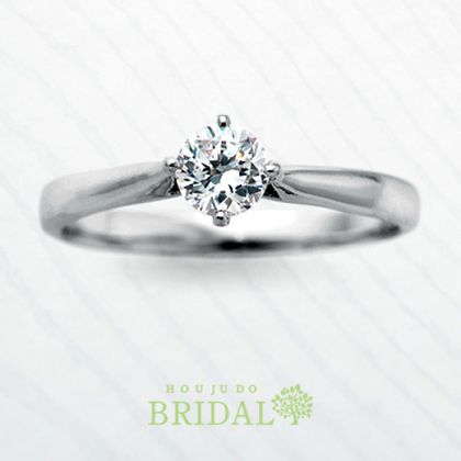 【宝寿堂(ほうじゅどう)】【宝寿堂】シンプルで潔く。ストレートラインのエンゲージリング《HE984》