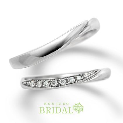 【宝寿堂(ほうじゅどう)】【宝寿堂】柔らかな曲線に沿ったダイヤが華やか《HM564s/HD564s》 