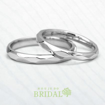 【宝寿堂(ほうじゅどう)】【宝寿堂】ほっそり細身の槌目リング《HM2750l/HM2750s》