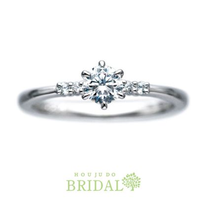 【宝寿堂(ほうじゅどう)】☆新作☆【宝寿堂】両サイドに2つずつ並んだメレがキュート《HD2884》