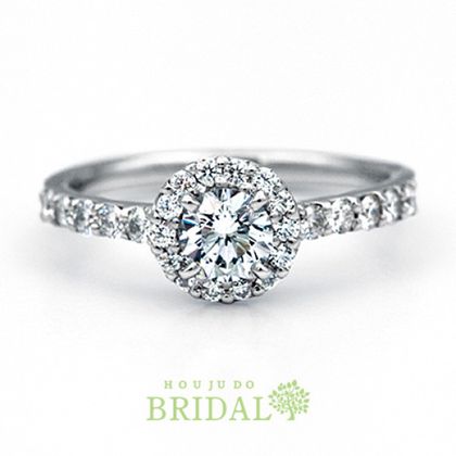 【宝寿堂(ほうじゅどう)】【宝寿堂】ダイヤで取り巻いた豪華で華やかなエンゲージ《HD2532》