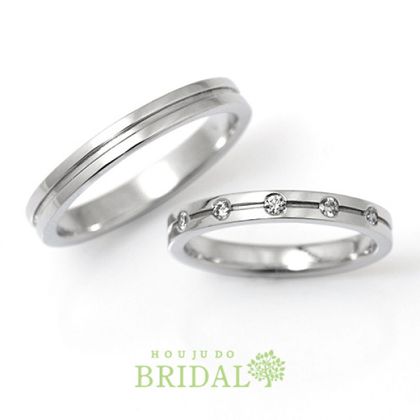 【宝寿堂(ほうじゅどう)】【宝寿堂】ラインに等間隔で並ぶメレが可愛い《KM105l/KD105a》