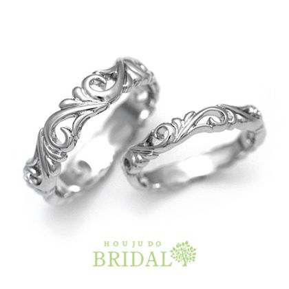 【宝寿堂(ほうじゅどう)】【宝寿堂】永遠に愛が続きますように…蔓植物モチーフ《HM2366/HM2366》