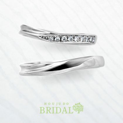 【宝寿堂(ほうじゅどう)】【宝寿堂】細身のリングの中に繊細な華やかさ《HM2280l/HD2280s》