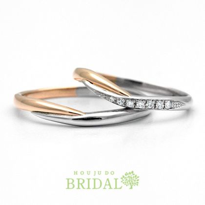 【宝寿堂(ほうじゅどう)】【宝寿堂】ピンクゴールド＆プラチナでほっそりフェミニンに《TDX4/TAX4》