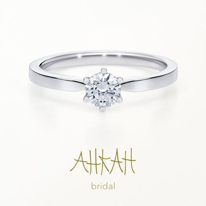 29/美品 アーカー Pt900 トランスペアレント ダイヤ リング 指輪 トランスペアレントリング [婚約指輪] AHKAH(アーカー