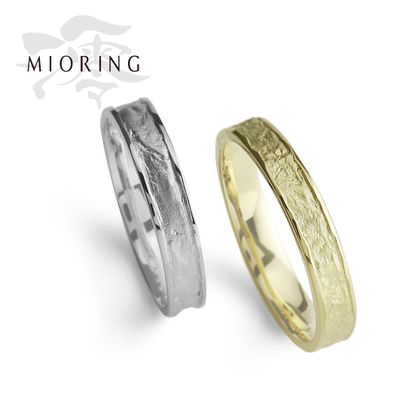 【MIORING(ミオリング)】MIORING 和紙の風合いを繊細にまとう結婚指輪 明燈-あけび-