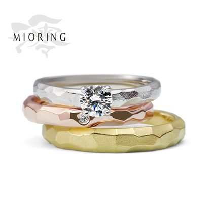 【MIORING(ミオリング)】MIORING 浮月 -うつき- 水面に浮かぶ月が二人を祝福するセットリング