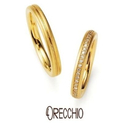 【garden(ガーデン)】＜aman＞マットゴールドの独特な風合いがオシャレなエタニティタイプの結婚指輪