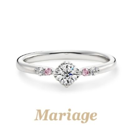 【garden(ガーデン)】ロン・ボヌール【幸せのサークル】0.2ct　ピンクダイヤアレンジ