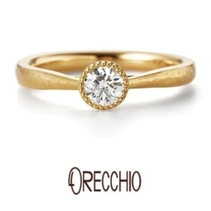 【garden(ガーデン)】カンパネラ ～オリジナルの細かいハンマー仕上げでアンティーク調の婚約指輪