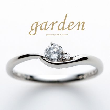 【garden(ガーデン)】即日納品可能のgardenオリジナルエンゲージリング”little garden”シリーズ。 