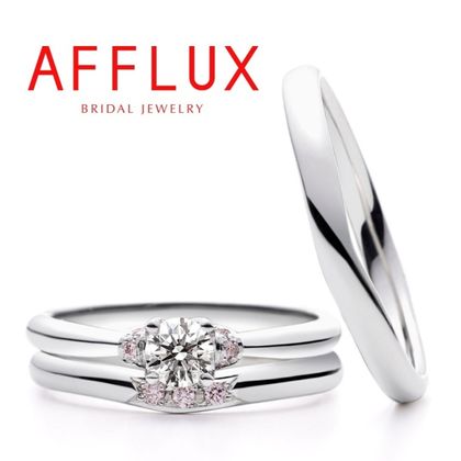 【Gran‐D(グランディー)】永久保証で生涯安心【キュート】【シンプル】《AFFLUX》cherry〈チェリー〉さくら色のピンクダイヤが可愛いキュートなセットリング