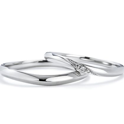 【Gran‐D(グランディー)】【指長】【シンプル】ペアで10万円台！高品質＆低価格《いい夫婦》Marriage Ring No.10 [もも]