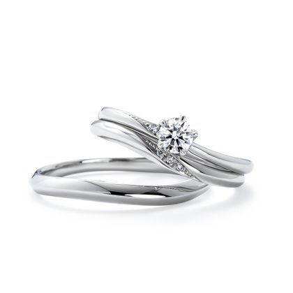 【Gran‐D(グランディー)】【指長】【シンプル】【個性】ペアで10万円台！高品質＆低価格《いい夫婦》Set Ring No.10 [もも]